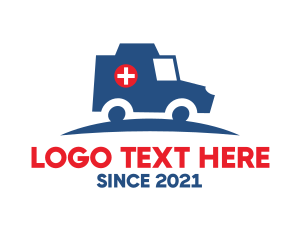 Van - Medical Emergency Hospital Ambulance logo design