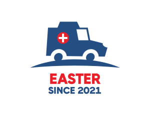 Ambulance - Medical Emergency Hospital Ambulance logo design