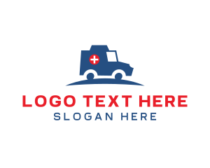 Ambulance - Medical Emergency Hospital Ambulance logo design