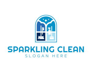 Cleaning - Cleaning Tools Window logo design
