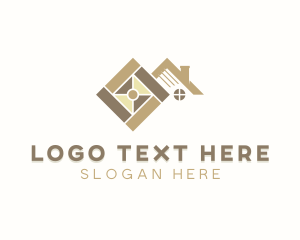 Textiles - Floor Pavement Tiling logo design