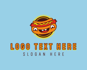 Hot Dog - Food Hot Dog Sandwich logo design