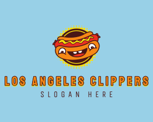Food Hotdog Sandwich Logo