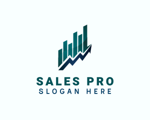 Business Sales Chart logo design