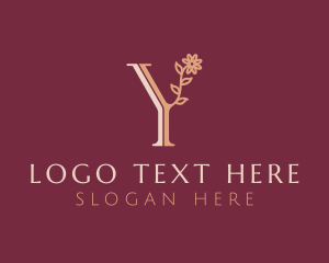 Florist - Flower Boutique Letter Y logo design