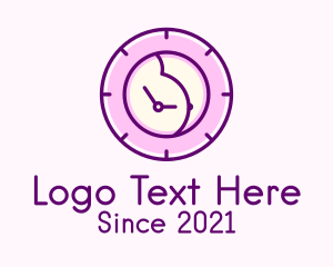 Clock - Pregnant Woman Clock logo design