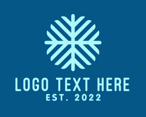 Holiday - Snowflake Pattern Texture logo design