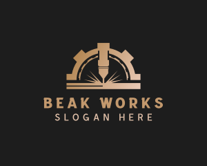 Laser Metalworks Machinery logo design