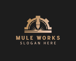 Laser Metalworks Machinery logo design