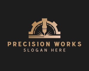 Laser Metalworks Machinery logo design