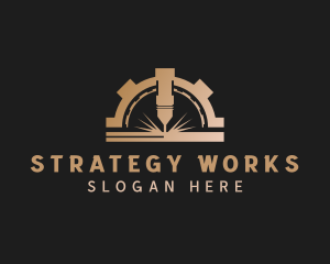 Laser Metalworks Machinery logo design