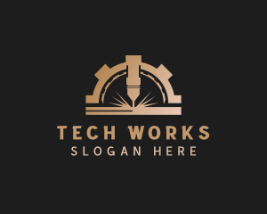 Laser Metalworks Machinery logo design