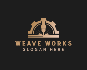 Laser Metalworks Machinery logo design