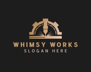 Laser Metalworks Machinery logo design