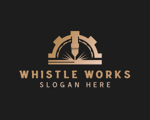 Laser Metalworks Machinery logo design