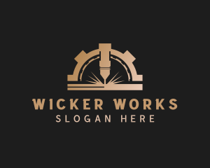 Laser Metalworks Machinery logo design