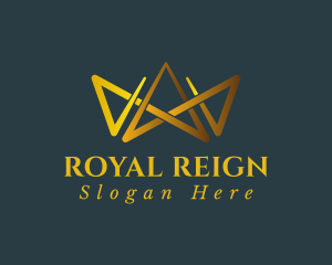 Reign - Overlapping Classic Crown logo design