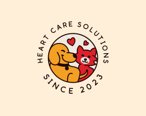 Kitten Puppy Veterinary logo design