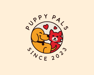 Kitten Puppy Veterinary logo design