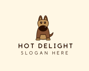 Cute Pet Dog  logo design