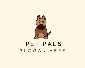 Cute Pet Dog  logo design