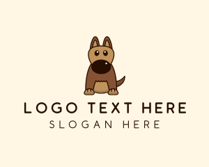 Cute Pet Dog  Logo