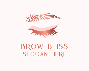 Pink Beauty Eyelashes logo design