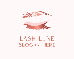 Pink Beauty Eyelashes logo design