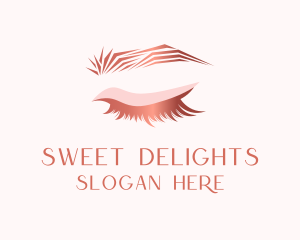 Pink Beauty Eyelashes logo design