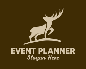 Eco Friendly - Brown Wild Elk logo design