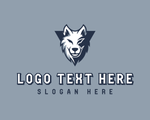 Wild Wolf Animal logo design