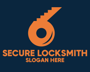 Locksmith - Locksmith Key Number 6 logo design