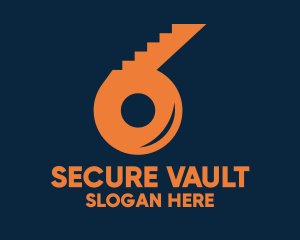 Vault - Locksmith Key Number 6 logo design