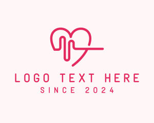 Medical Heartbeat Hospital logo design