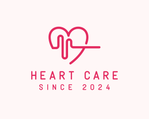 Cardiology - Medical Heartbeat Hospital logo design