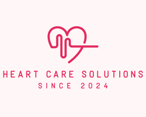 Medical Heartbeat Hospital logo design