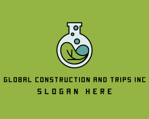 Research - Water Leaf Flask logo design