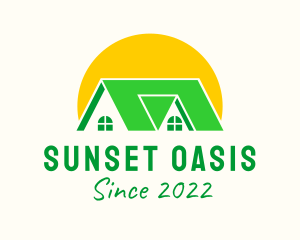 Sunset House Real Estate  logo design