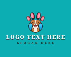 Dog Pet Paw logo design