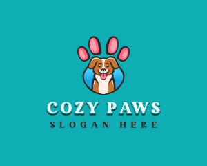 Dog Pet Paw logo design