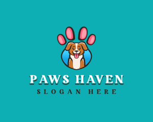 Dog Pet Paw logo design