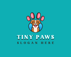 Dog Pet Paw logo design