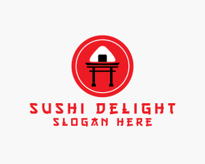 Japanese Onigiri Restaurant logo design