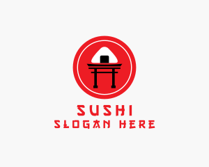 Japanese Onigiri Restaurant logo design