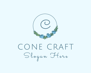 Floral Wreath Boutique logo design