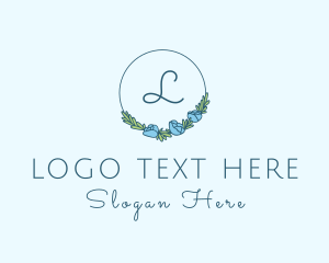 Wedding - Floral Wreath Boutique logo design