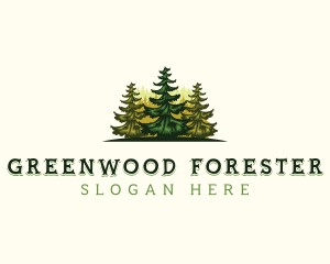 Forest Outdoor Tree logo design