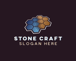 Paver - Honeycomb Tile Flooring logo design