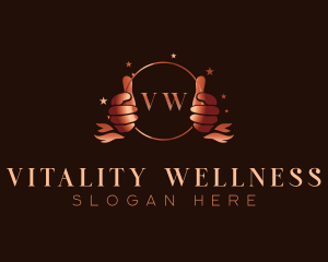 Wellness Hand Beauty logo design