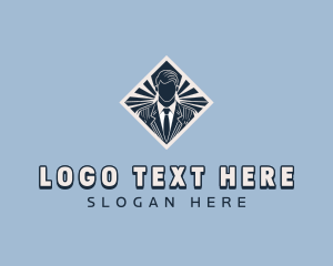 Headshot - Male Corporate Suit logo design